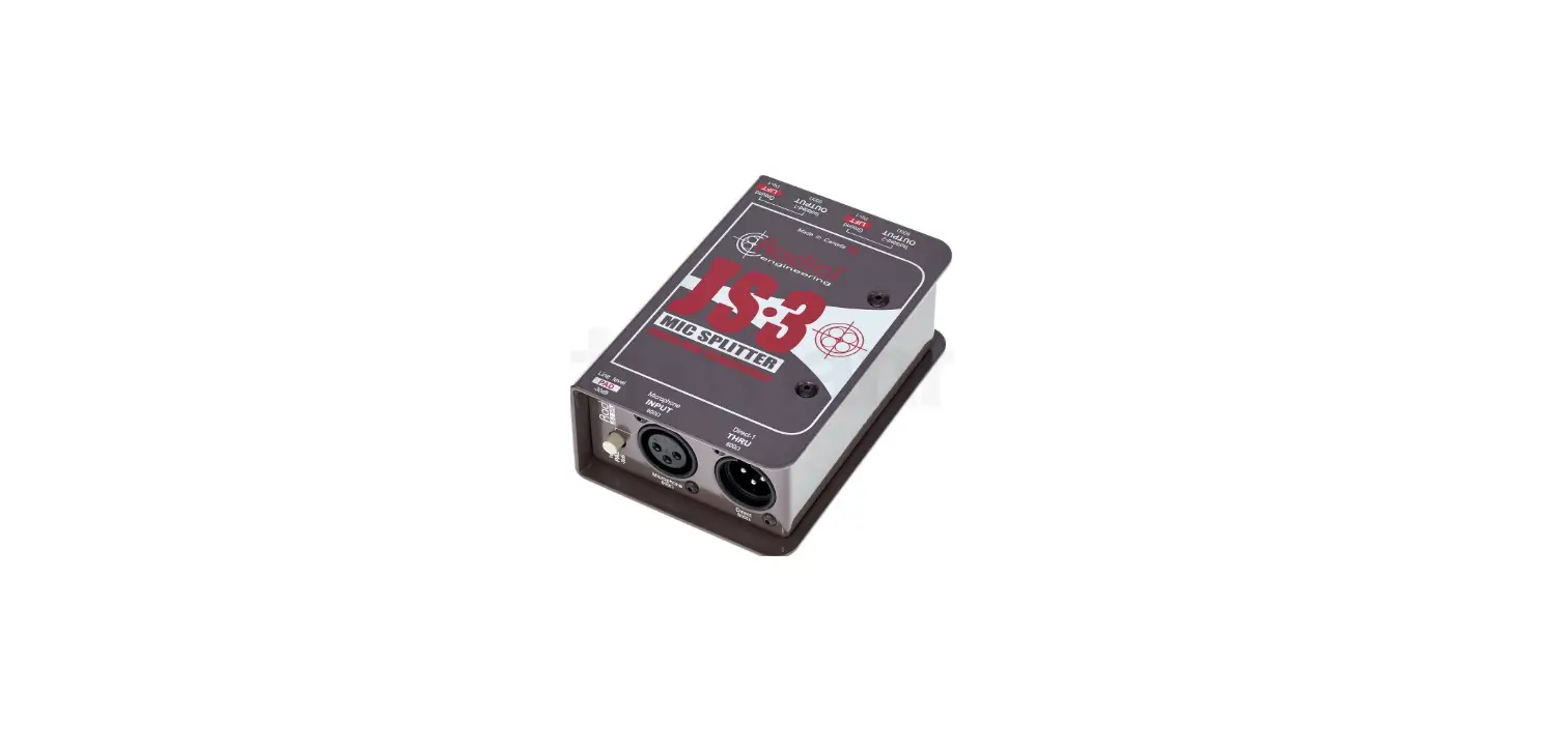 Radial Js3 3-way Microphone Splitter User Guide Radial Js3 3-way Microphone Splitter User Guide