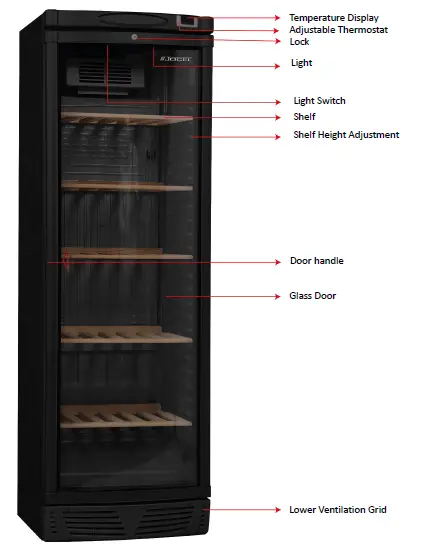 JOCEL JAG003447 Beverage Cooler fig 3