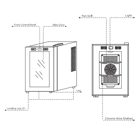 BLACK And DECKER BD60026 Bottle Wine Fridge 2