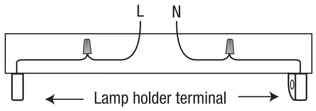 FEIT ELECTRIC T4815 Ballast Bypass Linear LED Tube - holder terminal