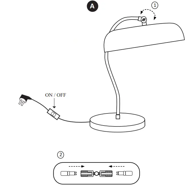 XTRELAMP 84758739 AURORA 1 LIGHT LED Table Lamp-fig2