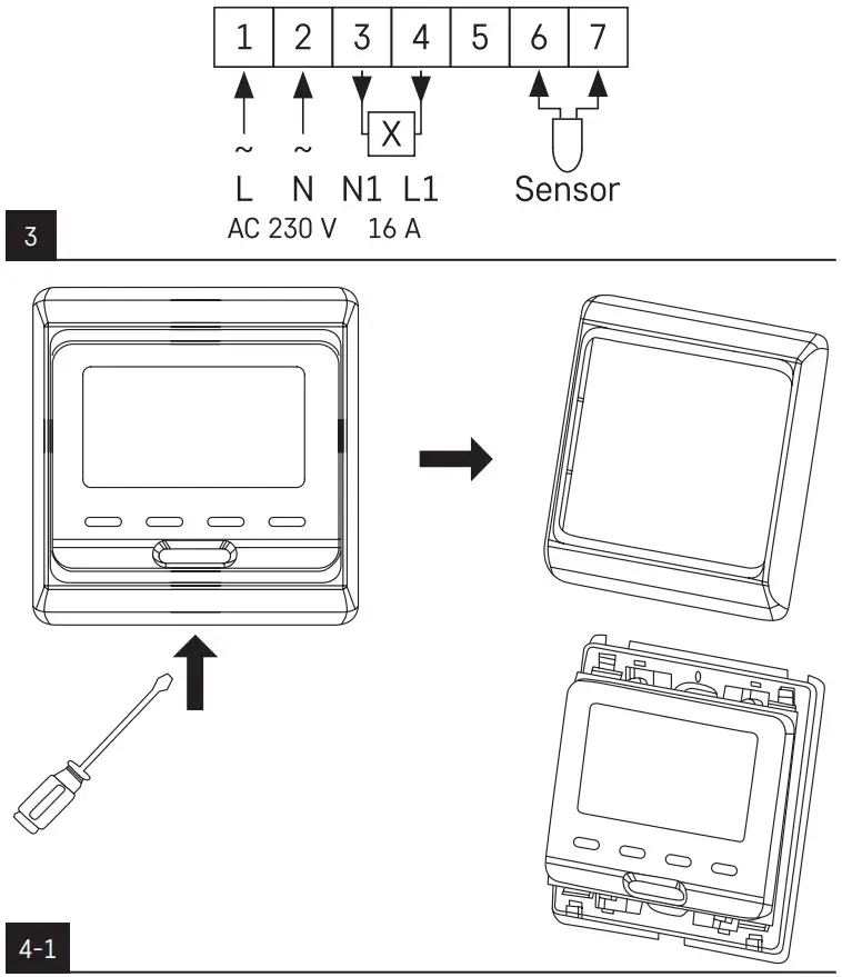 EMOS P5601UF Floor Heating Thermostat - FIGURE 2