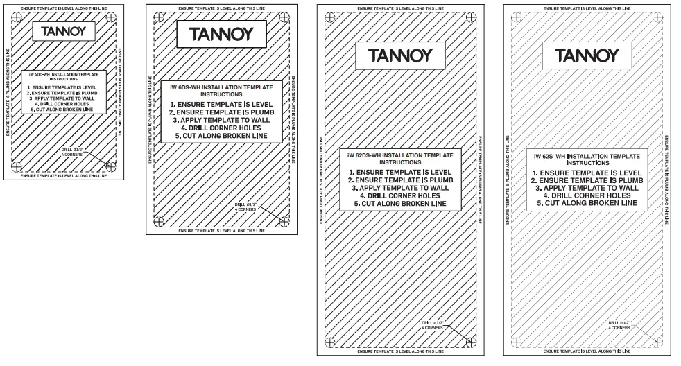 TANNOY iW 62S-WH 2 x 6 In-Wall Subwoofer - Accessories