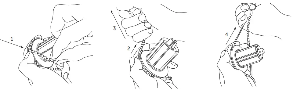 DECORQUIP 401519 45mm Elite Roller Mechanism - FITTING A CHAIN