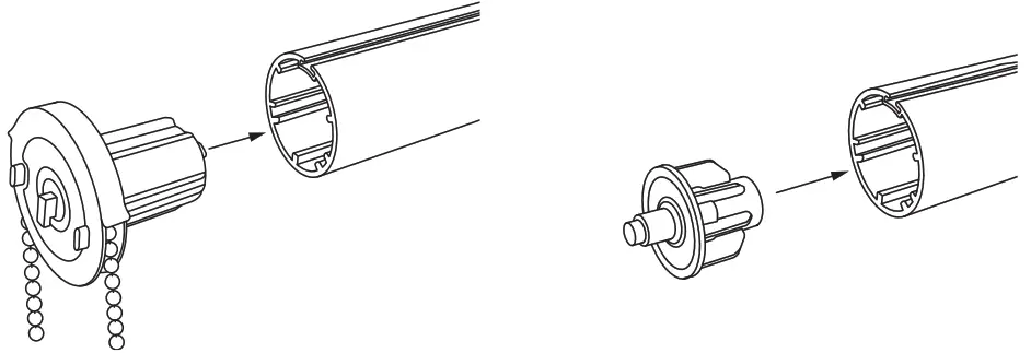 DECORQUIP 401519 45mm Elite Roller Mechanism - FITTING MECHANISM INTO A TUBE