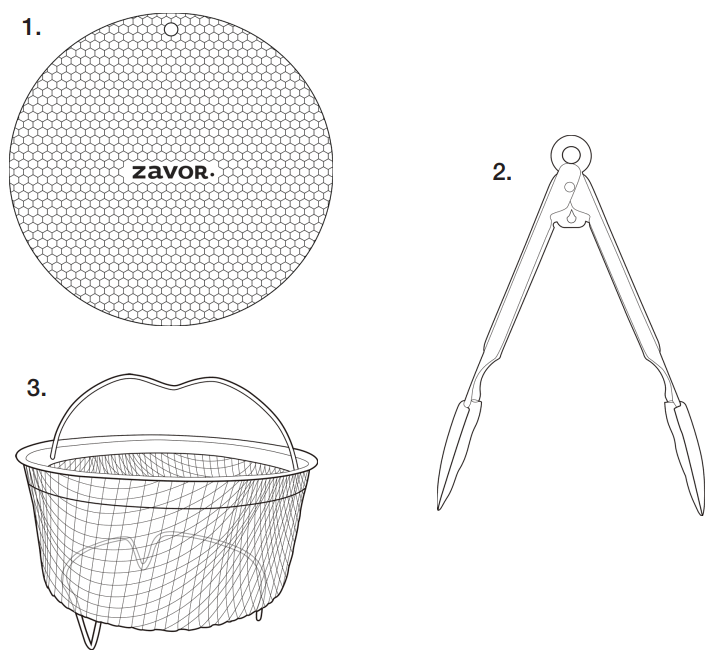 ZAVOR ZACMILD22 Air Fryer Plastic Pot Lid - FGURE 2