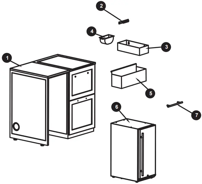 allen roth FHTA80081C 2 Outdoor Kitchen Entertainment Cabinet - FIGURE 1