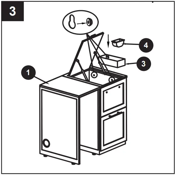 allen roth FHTA80081C 2 Outdoor Kitchen Entertainment Cabinet - FIGURE 5
