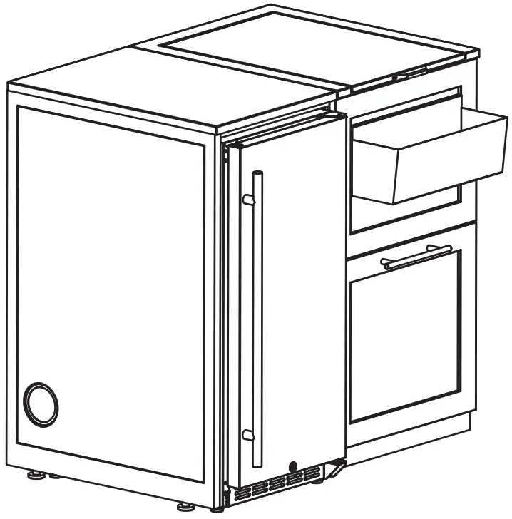 allen roth FHTA80081C 2 Outdoor Kitchen Entertainment Cabinet