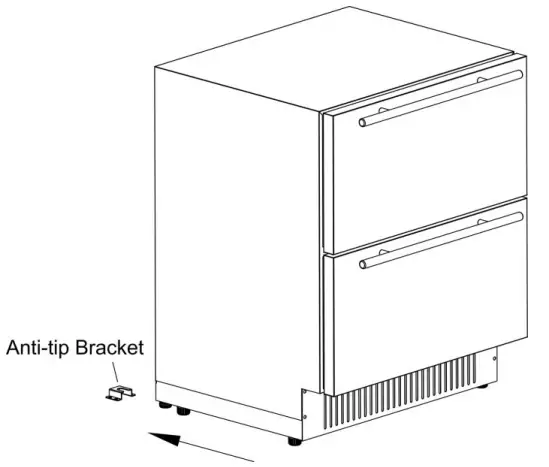 SUMMIT SPR275OS2D Frost Free Drawer Refrigerator - Fig 1