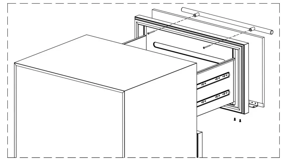 SUMMIT SPR275OS2D Frost Free Drawer Refrigerator - Fig 6