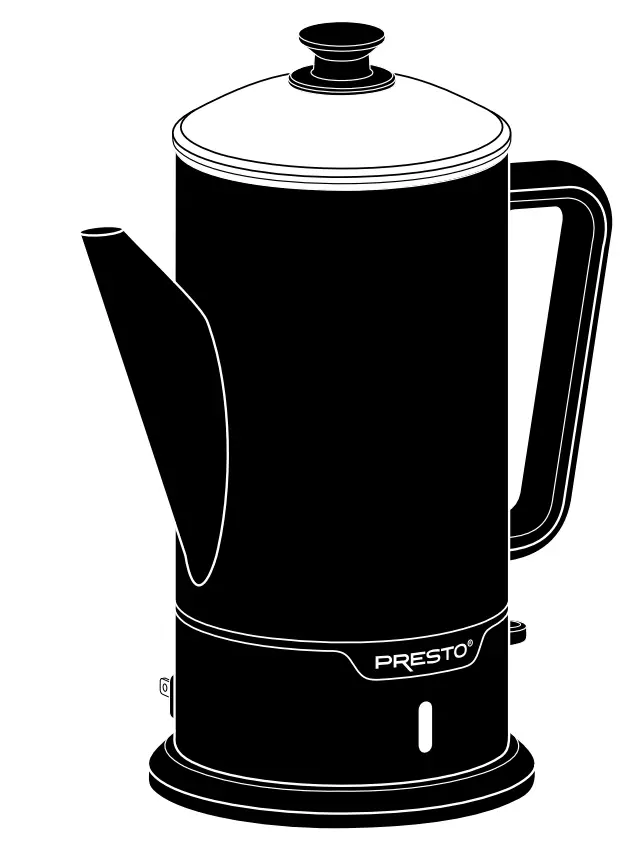 PRESTO 02815 Coffee Maker Cordless-serve 12-cup stainless steel