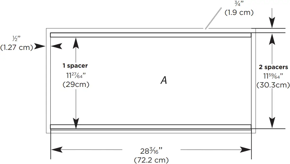 elica EUM628SS - Cut out dimensions 2