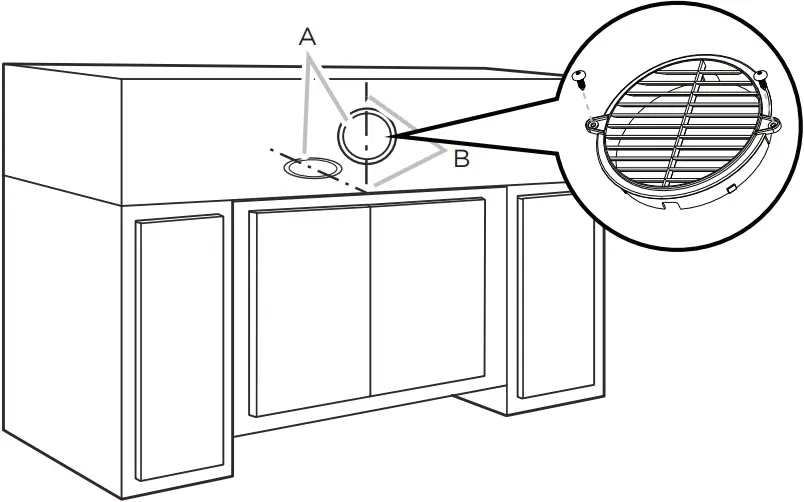 elica EUM628SS - Recirculating installation through the soffit 2