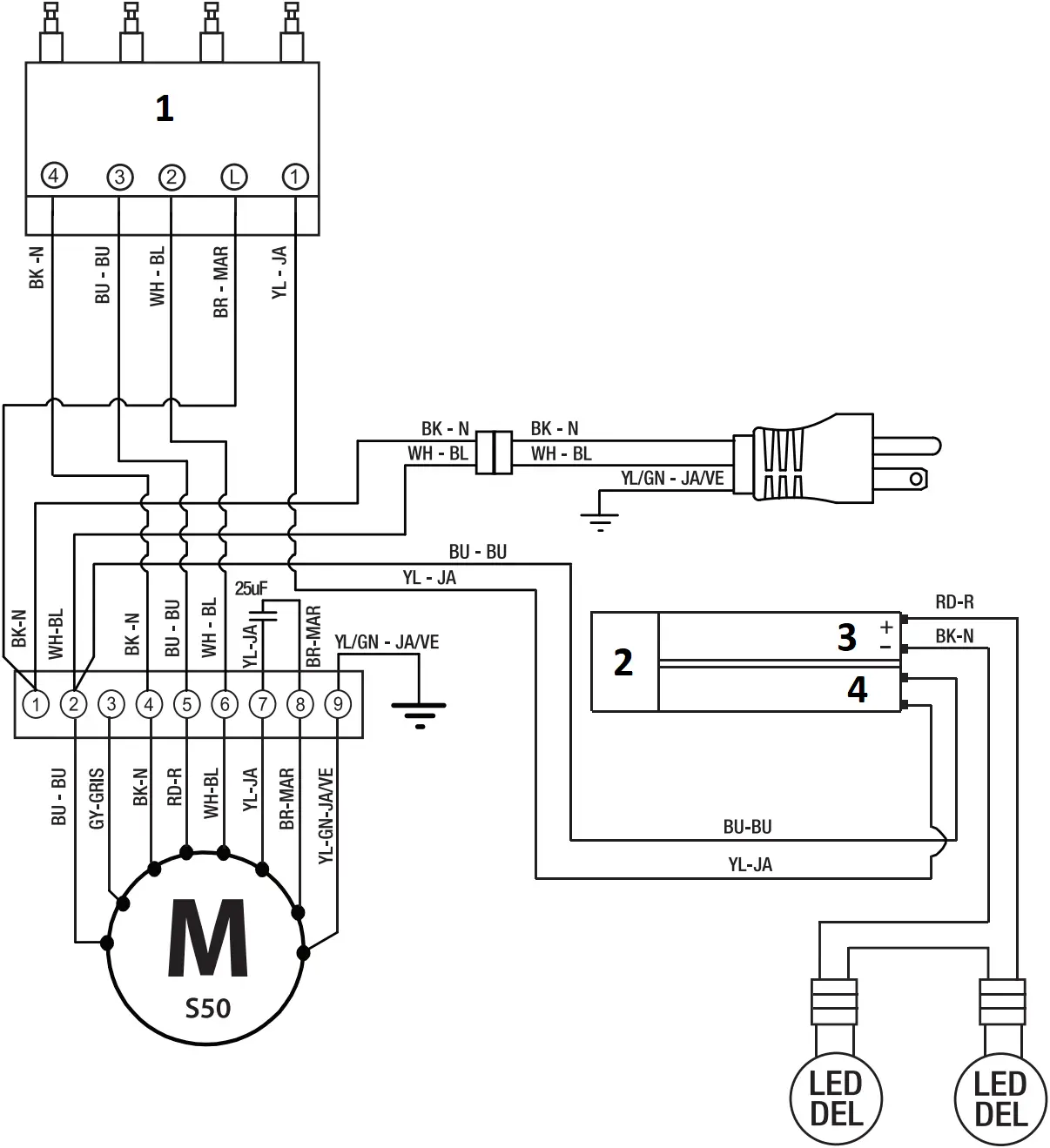 elica EUM628SS - Wiring Diagram