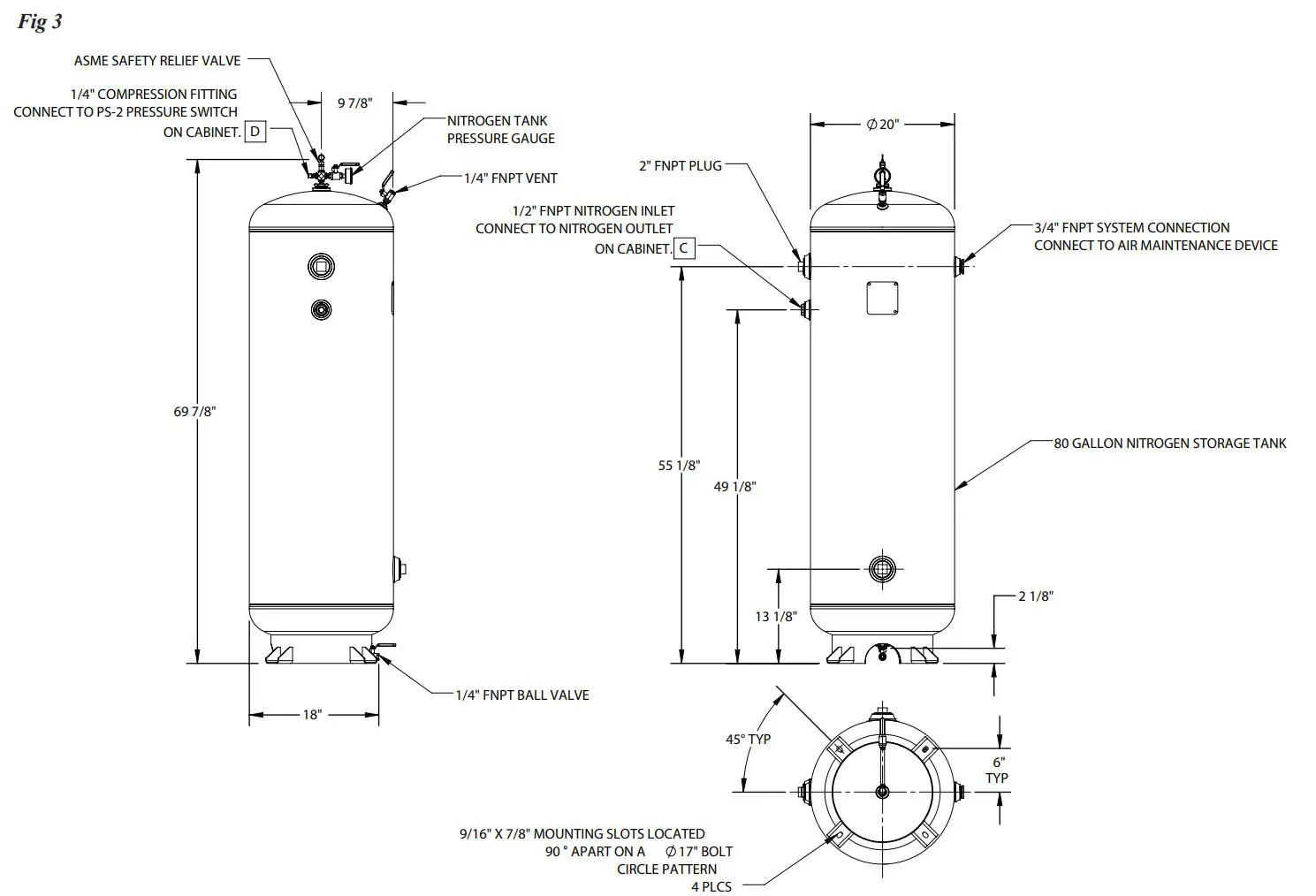 POTTER NGP-2200D-M4 Nitrogen Generator Owner's Manual - Fig 3