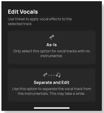 VOLOCO 4th Edition Voice Processing App - Edit Vocals