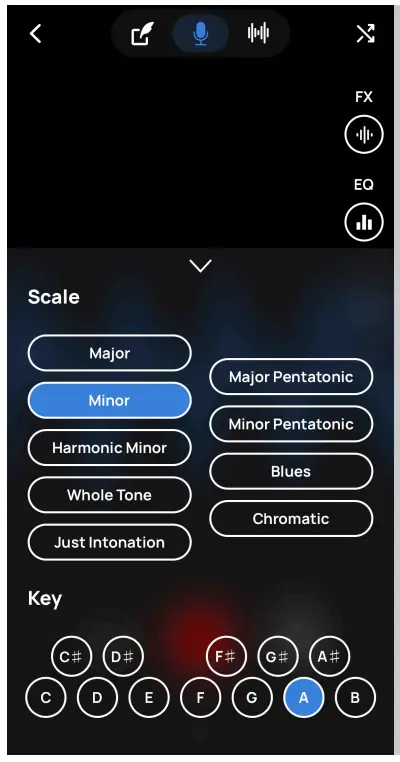 VOLOCO 4th Edition Voice Processing App - Keys & Scales