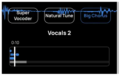 VOLOCO 4th Edition Voice Processing App - Long press 1