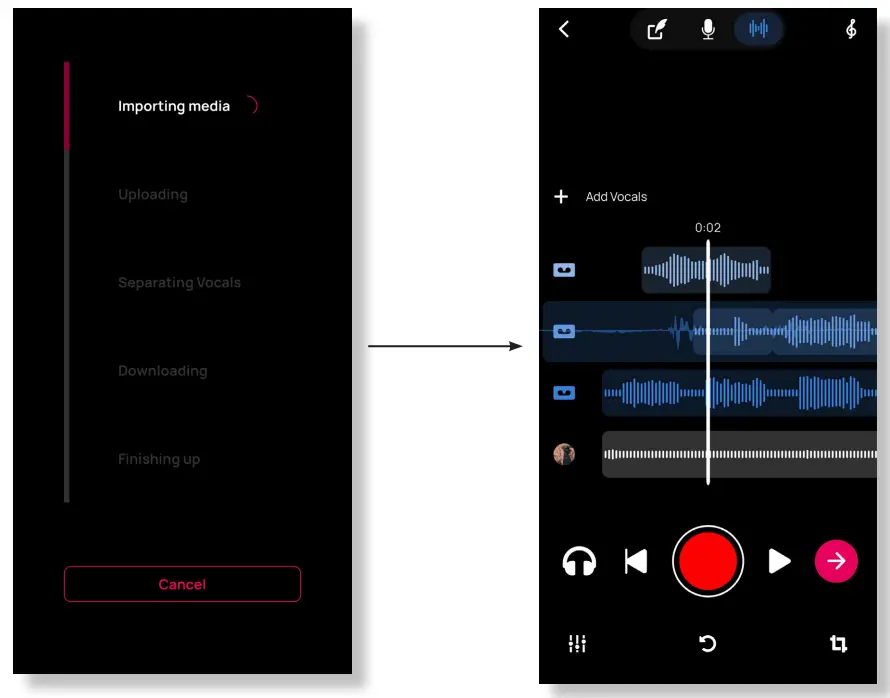 VOLOCO 4th Edition Voice Processing App - Separate