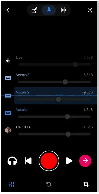 VOLOCO 4th Edition Voice Processing App - Track Volume