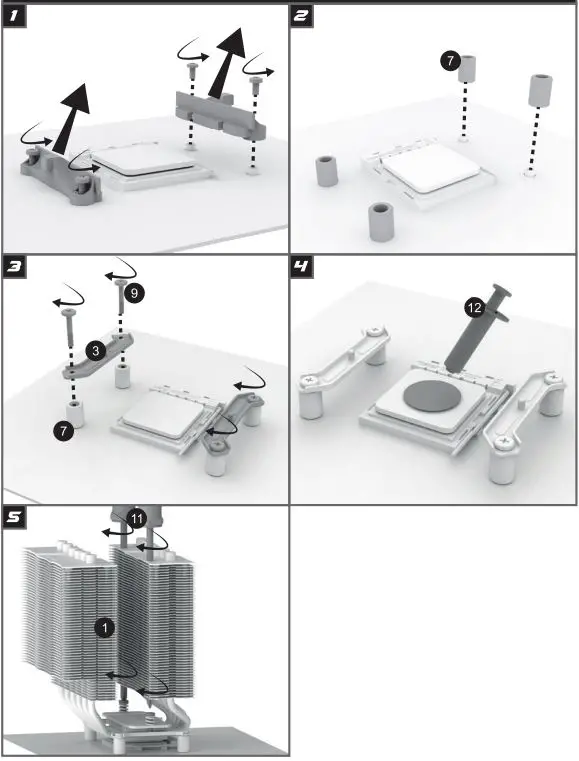 Alpenf hn 84000000211 Brocken 4 Max Dual Tower 120mm CPU Cooler-FIG3