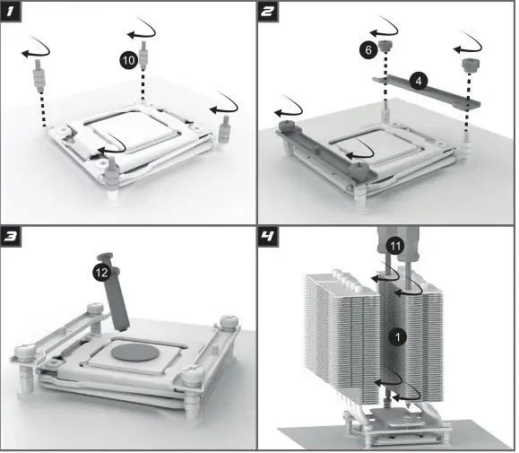 Alpenf hn 84000000211 Brocken 4 Max Dual Tower 120mm CPU Cooler-FIG5
