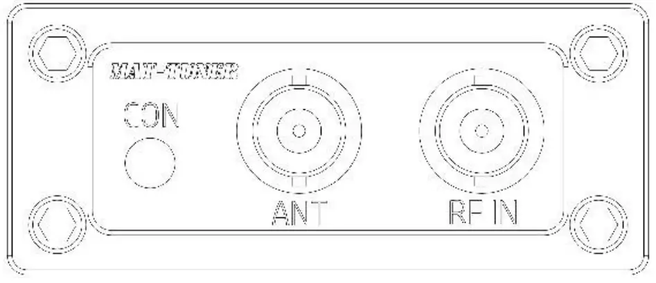 MAT-TUNER mAT-705 Automatic Antenna Tuner Transceiver - Rear 1