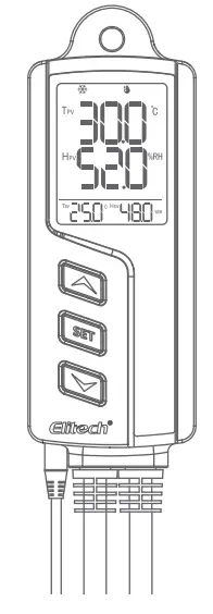 Elitech STC 1000Pro TH 2 Stage Outlet Thermostat LCD Screen -