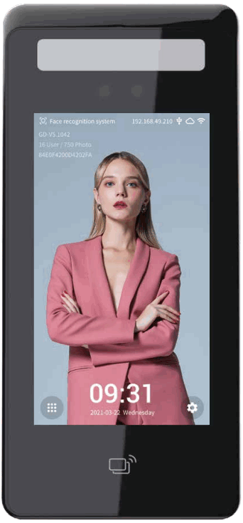 uni ubi Uface 5 OS M355C3 V R23WFC Temp AI Face Recognition System