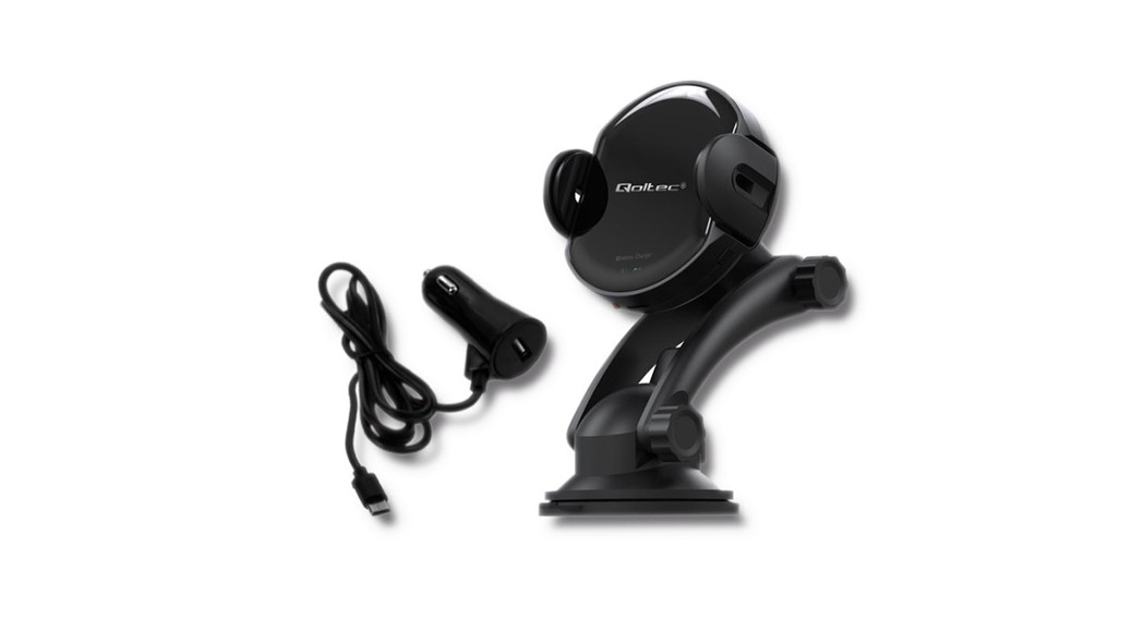 Qoltec 51219 Induction Wireless Pro Car Charger With Ir Sensor User Manual