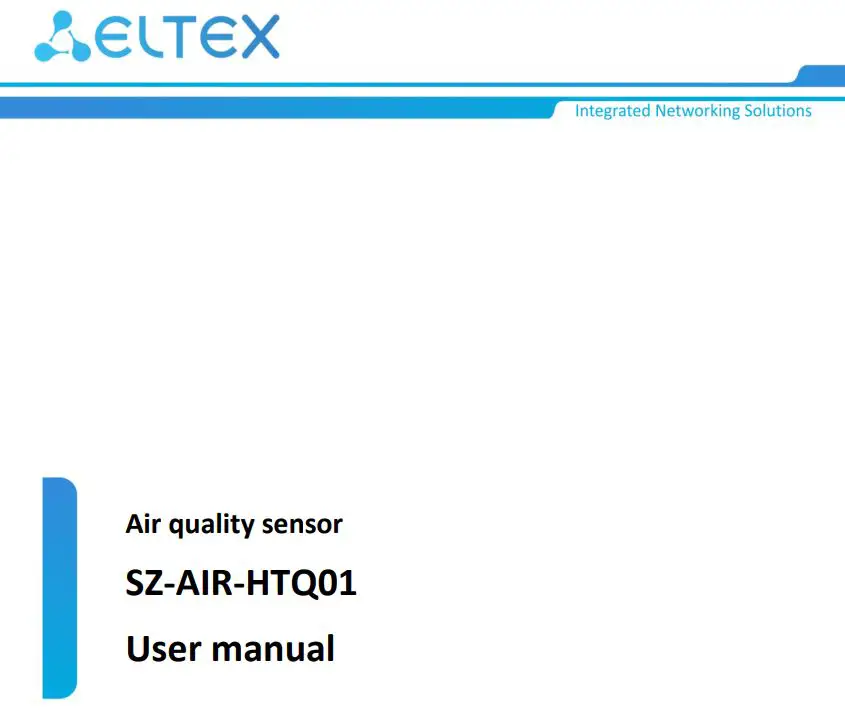 ELTEX SZ-AIR-HTQ01 Air Quality Sensor User Manual