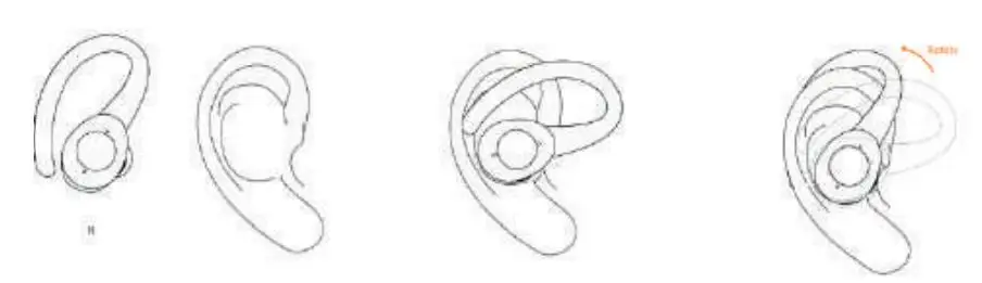 VIETA PRO VHP-TW49 Match Earphone User Manual - How to position the earphones