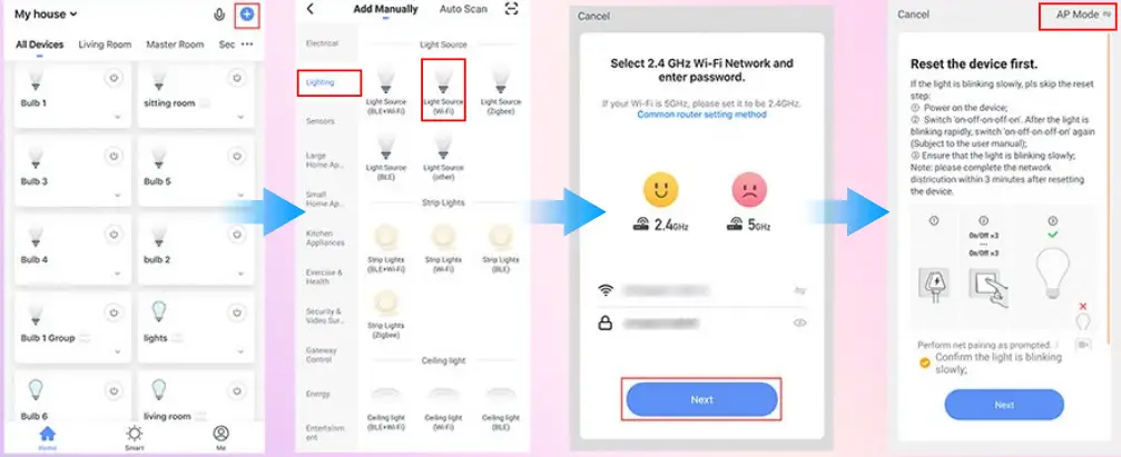 DOGAIN E26 Smart Light Bulbs-Flash