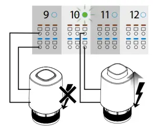 Output terminals for actuators