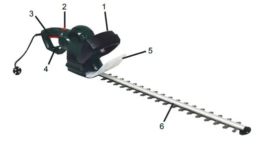 Westfalia 873902 Electric Hedge Trimmer 710 W fig1