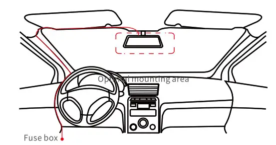 DDPAI X5 Pro Dash Cam- Fuse box