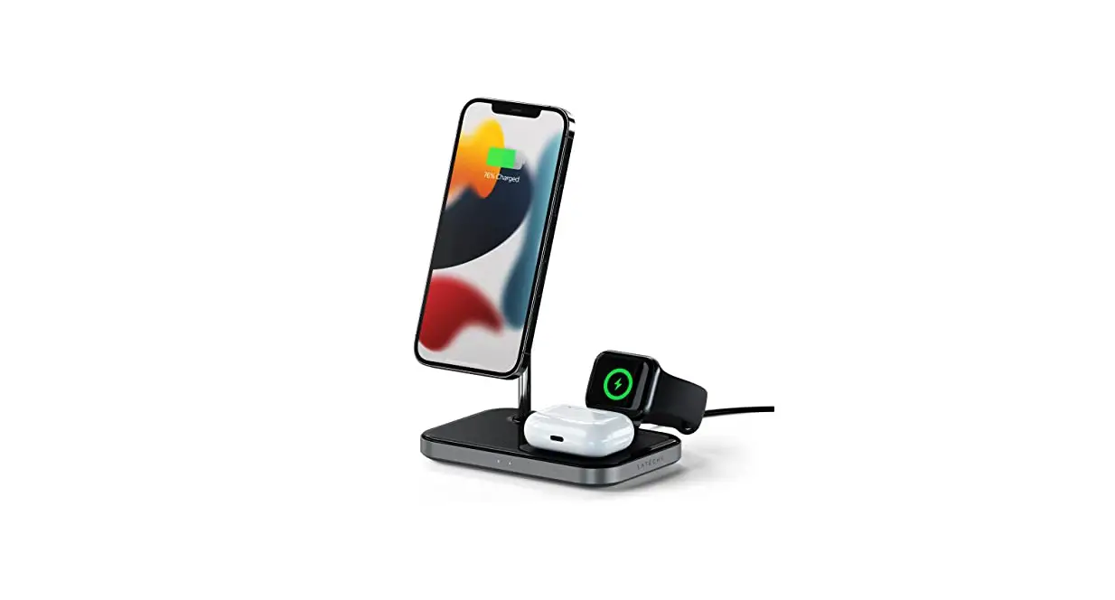 Satechi St-wmcs3m 3-in-1 Magnetic Wireless Charging Stand User Manual Satechi St-wmcs3m 3-in-1 Magnetic Wireless Charging Stand User Manual