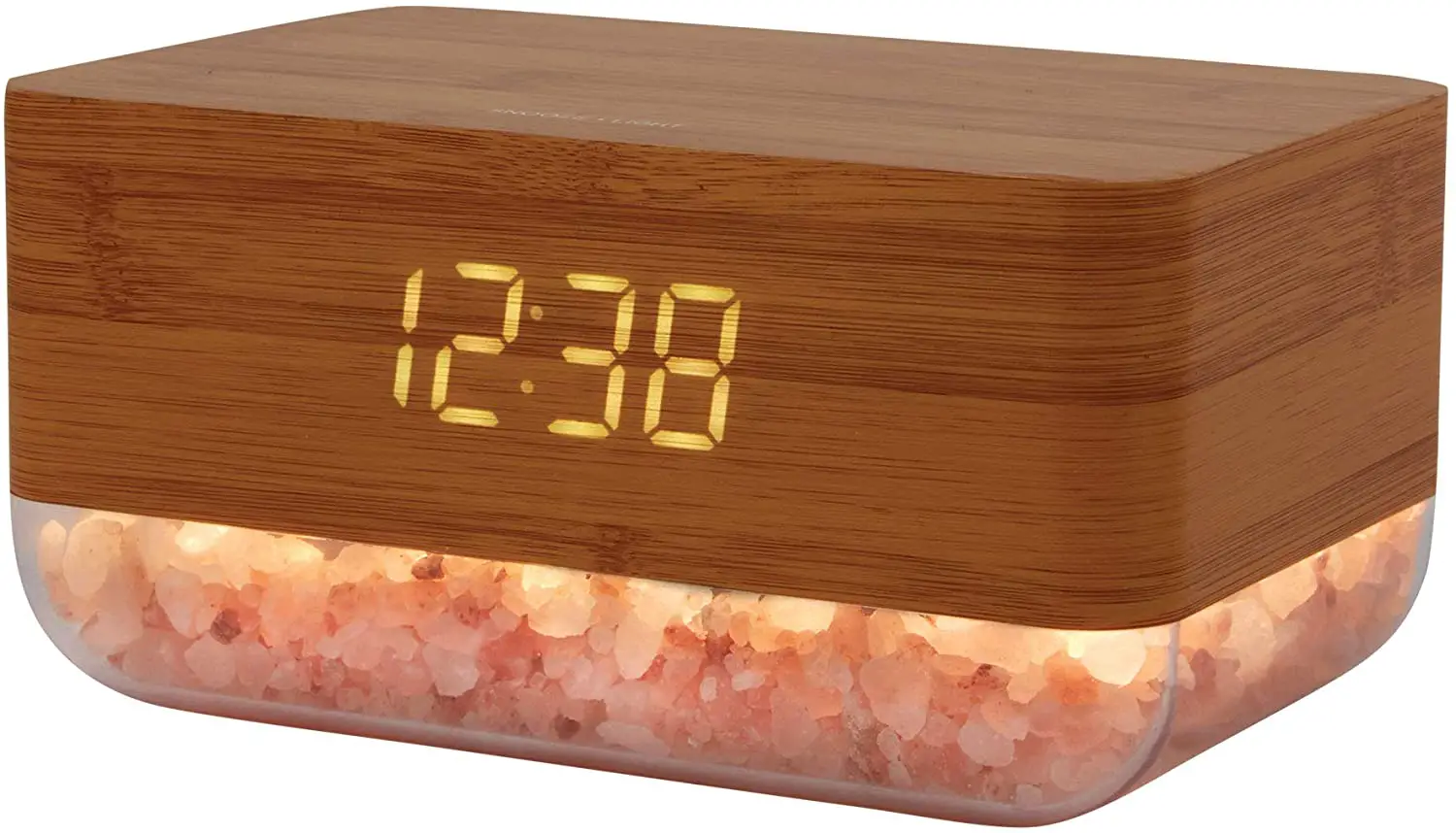 LOMI XO-9917 Sunrise Alarm Clock with Himalayan Salt Lamp and Wireless Charger fig1