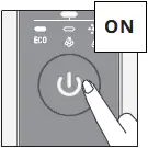 on button