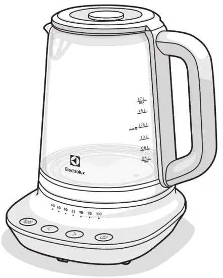 Electrolux E7GK1-8BP Explore 7 Kettle - Kettle Instructions
