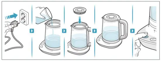 Electrolux E7GK1-8BP Explore 7 Kettle -Quick boil