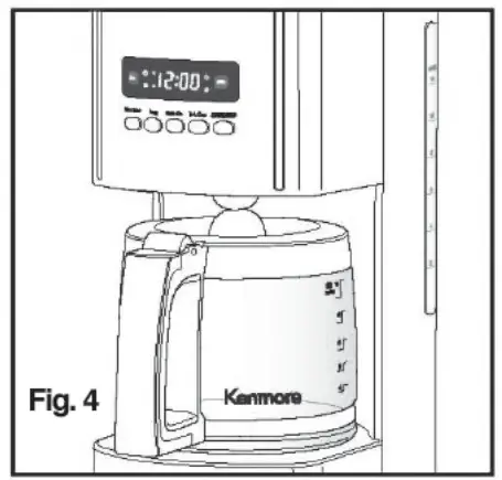 Kenmore KKCM12S 12-Cup Coffee Maker - Use the carafe