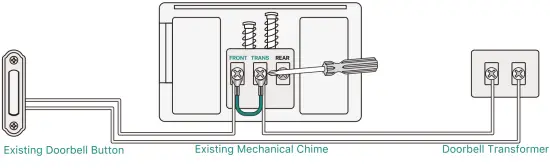 XTU BELLJ6 Video Doorbell 10.1 Retro-fit installation