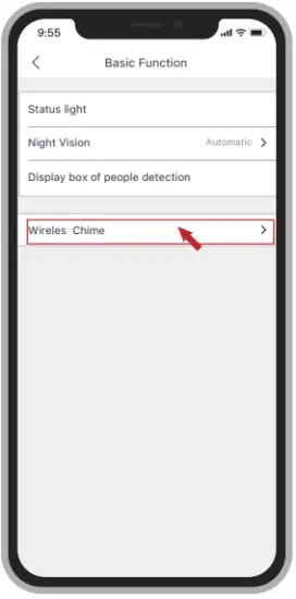 XTU BELLJ6 Video Doorbell Chime settings Step 3