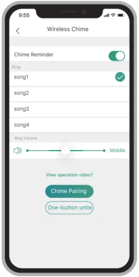 XTU BELLJ6 Video Doorbell Chime settings Step 4