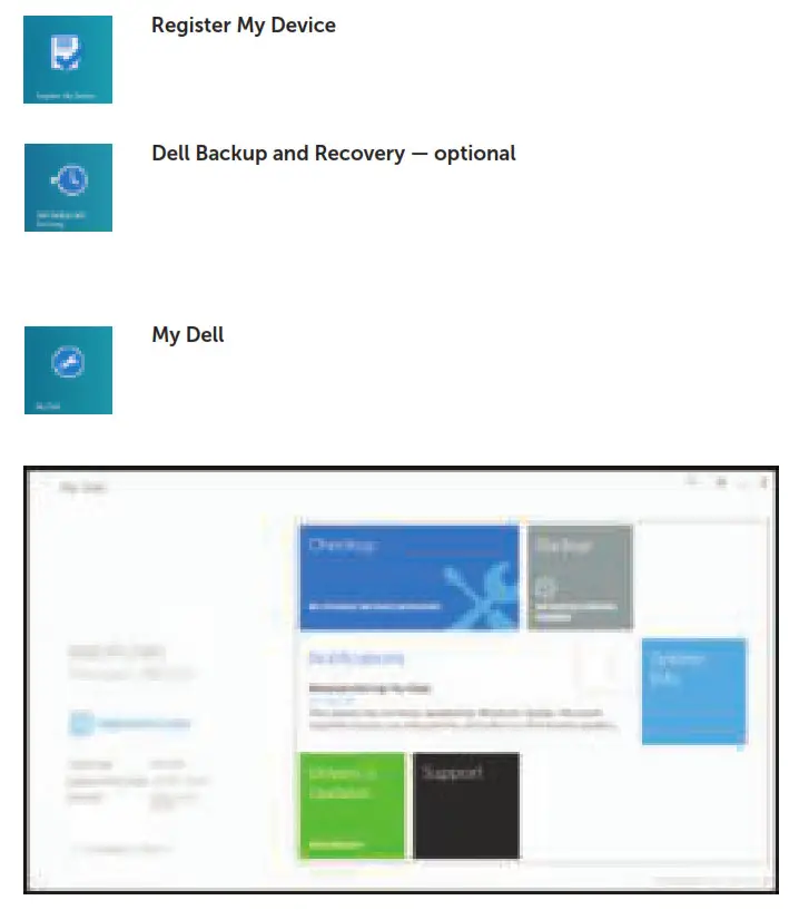 Locate your Dell apps