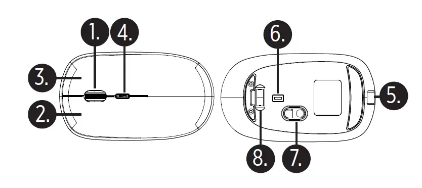 XINDAO XD Collection Antimicrobial Wireless Mouse fig 1