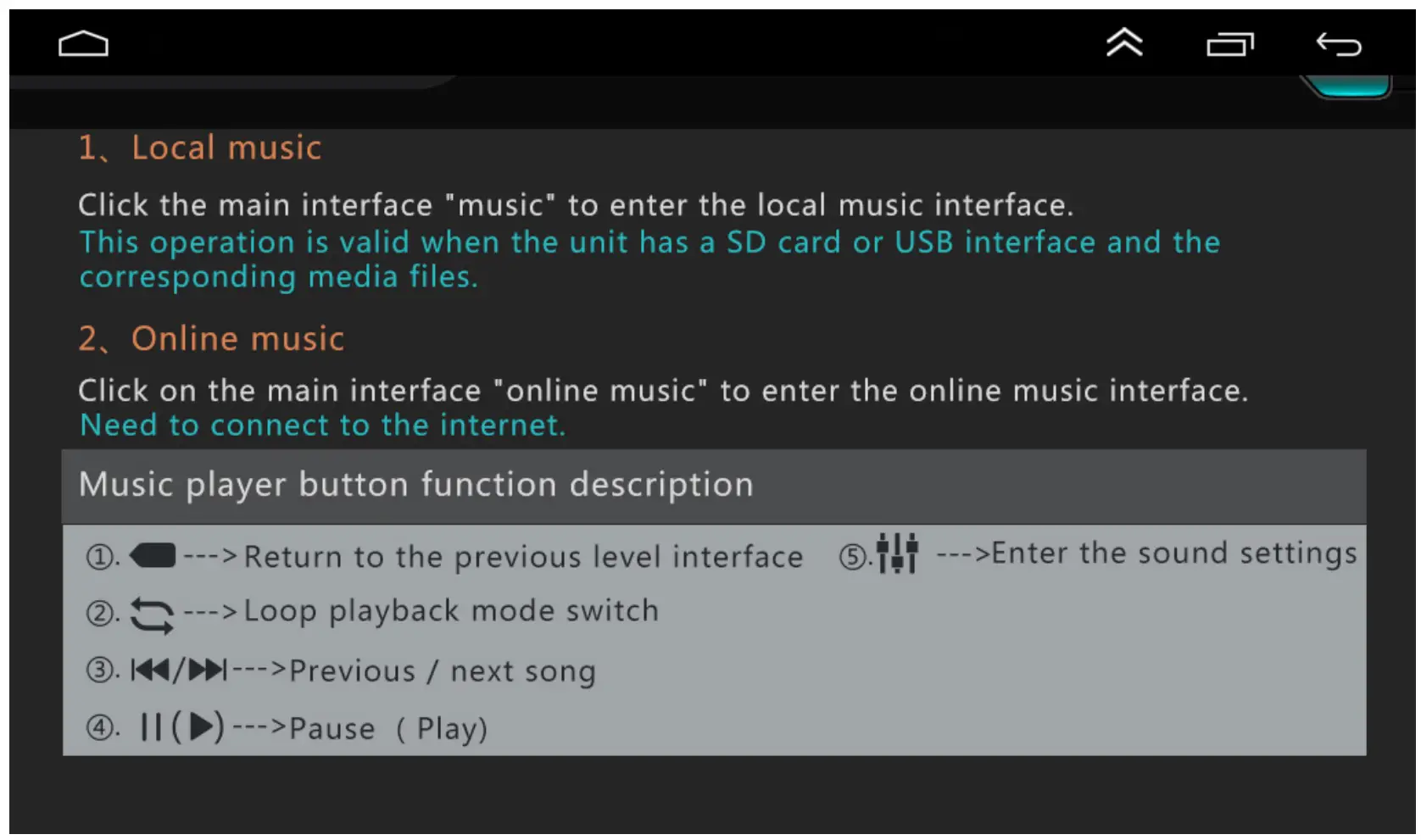 Shenzhen Shunxinda Trading A2768 Android Car Player - local music, online music