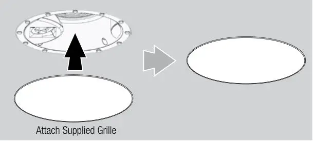 JBL Studio 2 8IC - Attach the supplied grille